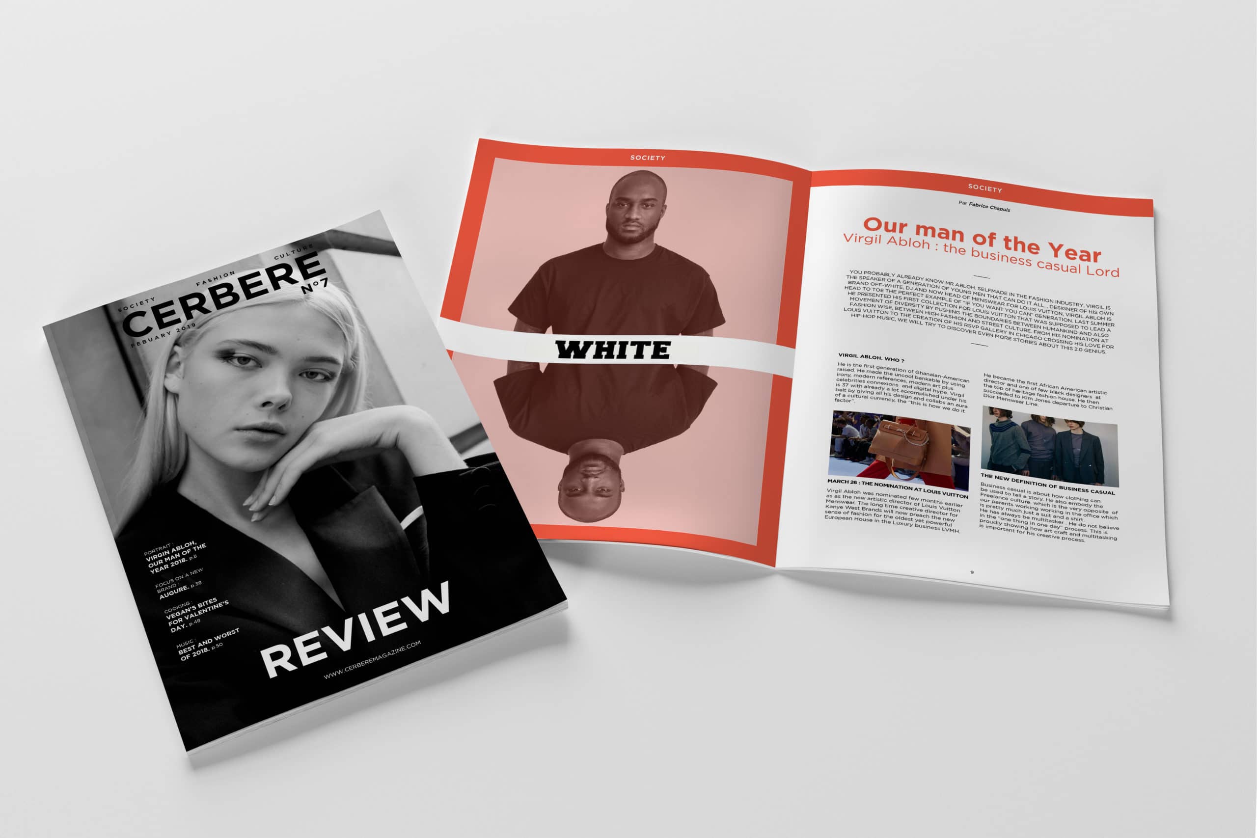 Review - 7e Numéro de Cerbere Magazine ouvert et couverture